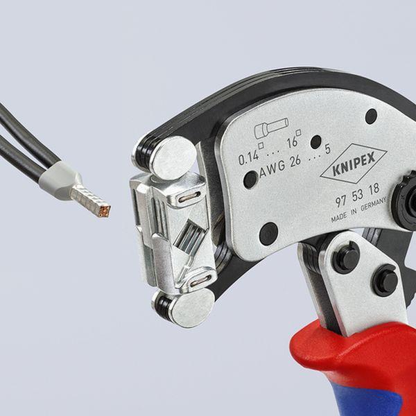 【メーカー在庫あり】 9753-18 975318 KNIPEX社 KNIPEX マルチアジャストワイヤーエンド圧着ペンチ HD店_5