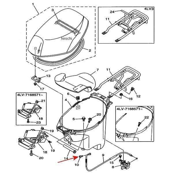 YAMAHA（ヤマハ） 98517-05010 ヤマハ純正 スクリュー パンヘッド HD店