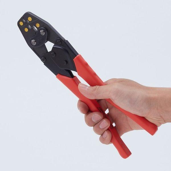 【メーカー在庫あり】 AK28A (株)ロブテックス エビ 絶縁被覆付閉端接続子用圧着工具 使用範囲CE1・2・5・8 HD店の画像