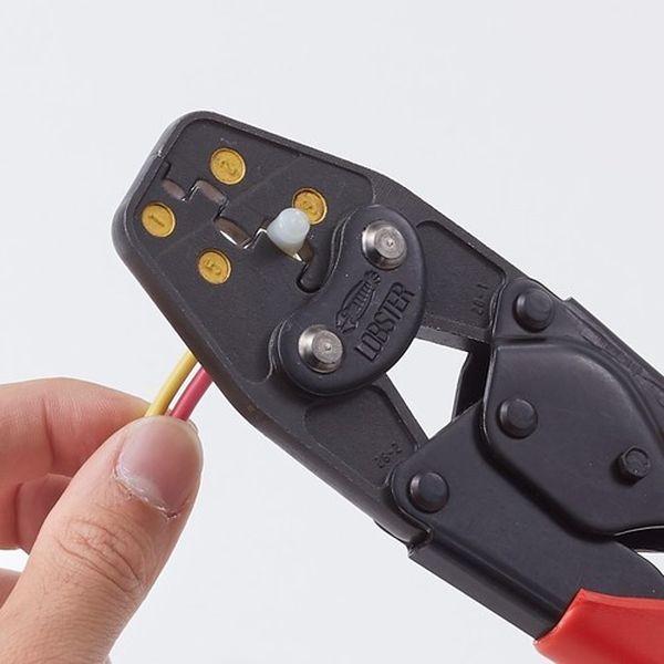 【メーカー在庫あり】 AK28A (株)ロブテックス エビ 絶縁被覆付閉端接続子用圧着工具 使用範囲CE1・2・5・8 HD店の画像