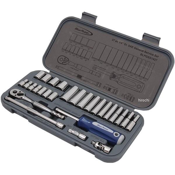 BLPGSS1427 スナップオン Snap-on 青碧尖んがり in 汎用お持て成し 1/4in 運転 27個 仕掛ける 固定ディスク店 バイク-バイク用整備工具-その他整備工具