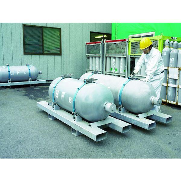 【メーカー在庫あり】 BLR030HA010HA060 ベルトラッシング ラチェットバックル 50mm幅 破断荷重30kN 最大使用力7.5kN 両端フックAタイプ 巻取側6m HD店の画像