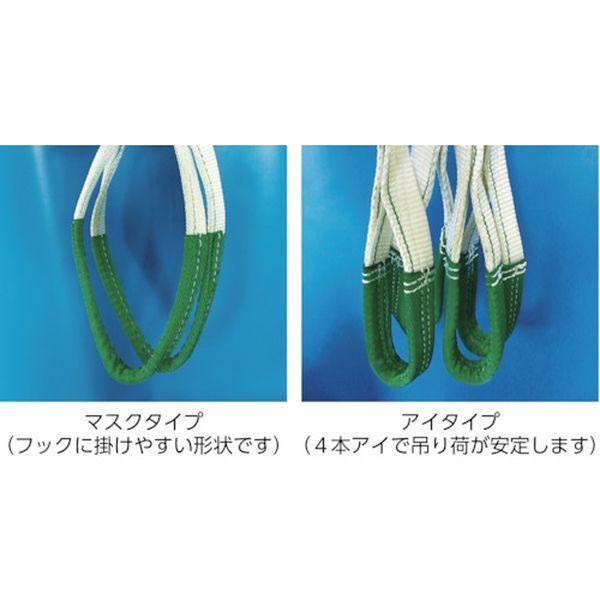 【メーカー在庫あり】 BM3-18 BM318  明大(株) ロックスリング アイ形ベルトモッコ 1800×1800 (シートなし) HD店の画像