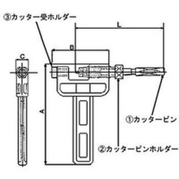 【メーカー在庫あり】 CK14 片山チエン(株) KANA チェーンカッター 適合交換ピンCKP14 タイプ：固定タイプ HD店の画像