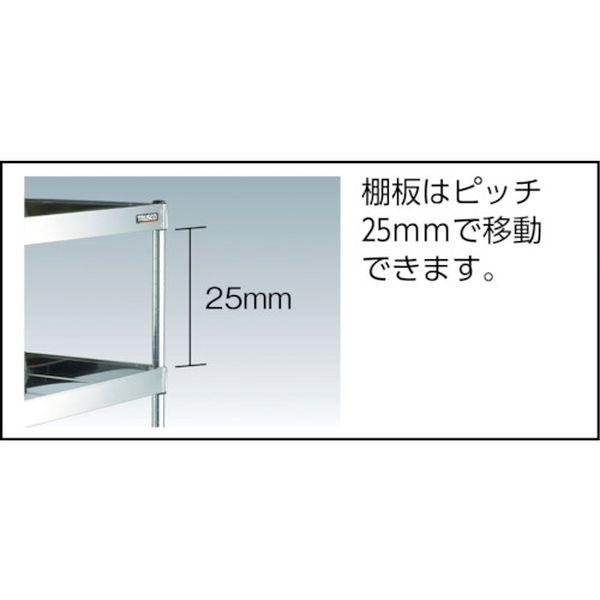 【メーカー在庫あり】 CPE3-793SC ステンレスワゴン クリーンフェニックスワゴン SUS304 W900×D600×H740 3段 SUS金具 HD店の画像
