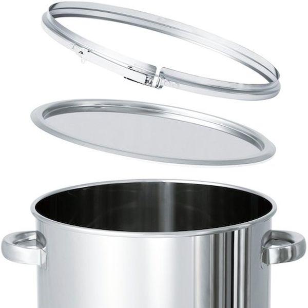 【メーカー在庫あり】 CTL-33 CTL33  ステンレスタンク ストレートレバーバンド式密閉タンク(フタ付) 25L HD店の画像