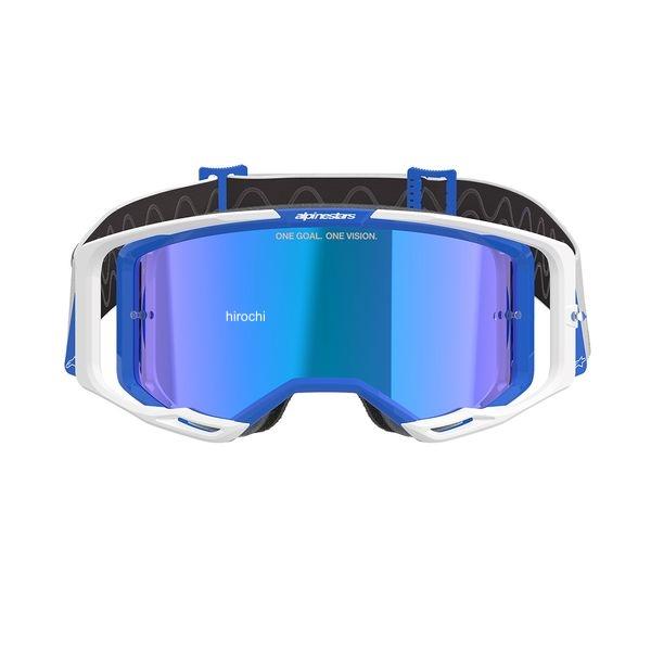 【メーカー在庫あり】 D8404 アルパインスターズ ヴィジョン8 ゴーグル ブルー/ホワイト ミラーブルー HD店 | アルパインスターズ | 02