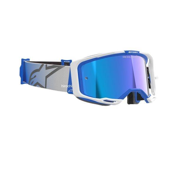 【メーカー在庫あり】 D8404 アルパインスターズ ヴィジョン8 ゴーグル ブルー/ホワイト ミラーブルー HD店 | アルパインスターズ | 03