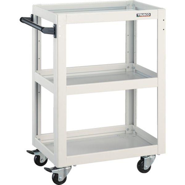 トラスコ ツールワゴン ドルフィン 600X400 4輪自在 ウレタン YG DLWS □TRUSCO ツールワゴン ドルフィン 600X400 2段引出 ホワイト[直送DS