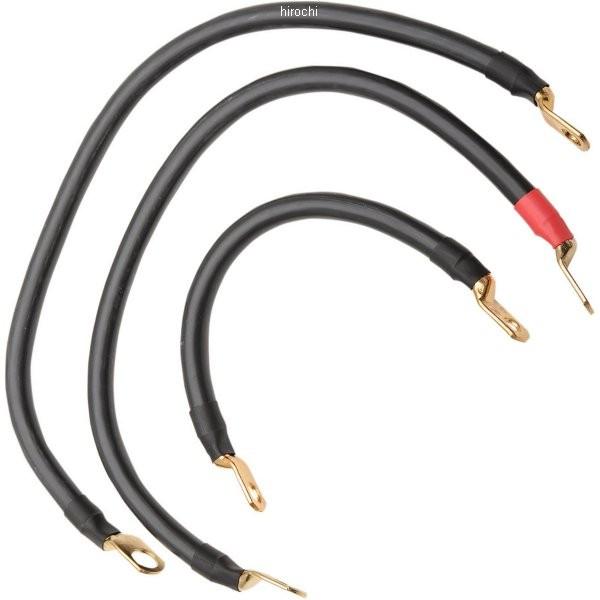 【USA在庫あり】 DS-242138 テリーコンポーネント Terry Components バッテリー ケーブル キット 65年-79年 FL 黒 3本 HD店