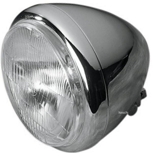 【USA在庫あり】 DS-280008 DRAG ヘッドライト 5.75インチ H4 55/60W スプリンガースタイル プレーン クローム HD店