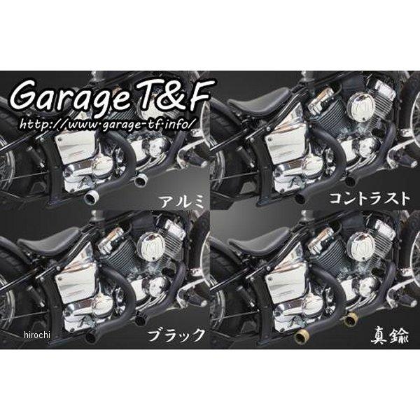 DS400TOML02B ガレージT＆F ターンアウトマフラー エンド付き(ブラック) ドラッグスター400 黒 HD店_1