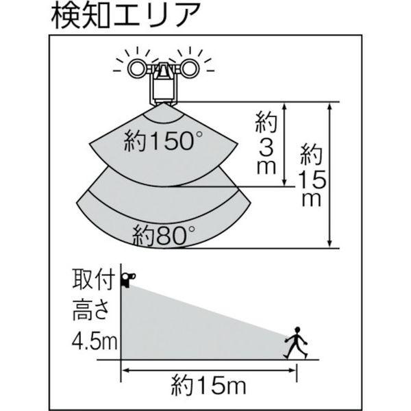 【メーカー在庫あり】 DSLD200A2 DXアンテナ(株) デルカテック LEDセンサーライト HD｜hirochi2｜02