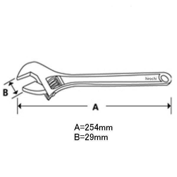 初回特典付 FADH10C スナップオン Snap-on モンキーレンチ 10インチ(254mm) 長さ1-1/8インチ(29mm) HD店