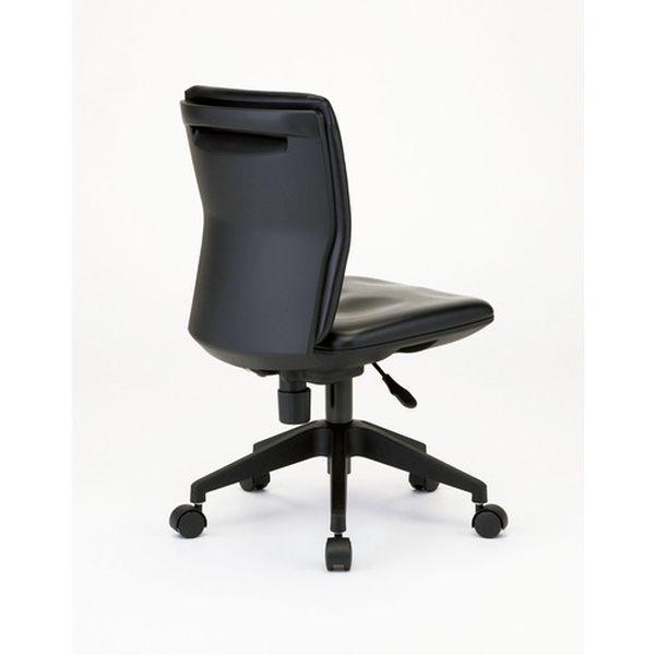 【メーカー在庫あり】 FCC55L-BK FCC55LBK トラスコ中山(株) TRUSCO 体圧分散オフィスチェア ビニールレザー張り 肘無 ブラック HD店_3