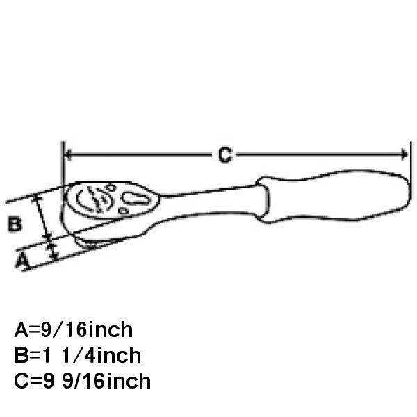 【USA在庫あり】 FH80 スナップオン Snap-on 3/8インチ ラチェット コンフォート ハンドル 全長 243mm HD店 |  | 02