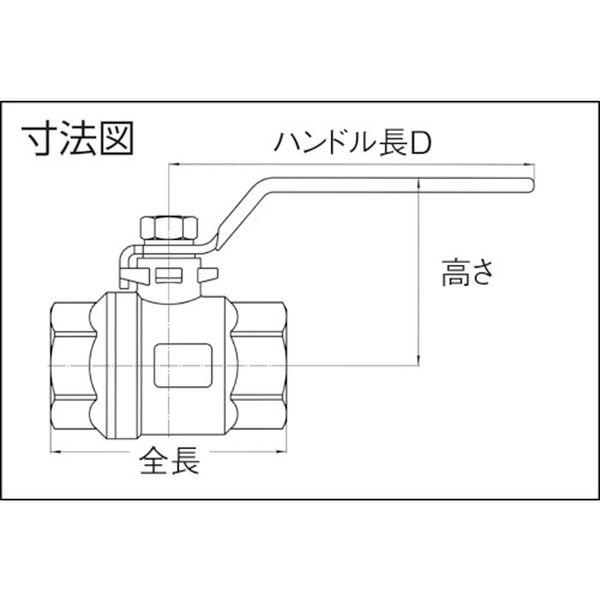 【メーカー在庫あり】 FST-01-25RC FST0125RC (株)ハマイ ハマイ ステンレス製フルボアボールバルブ(レバー) HD店_1