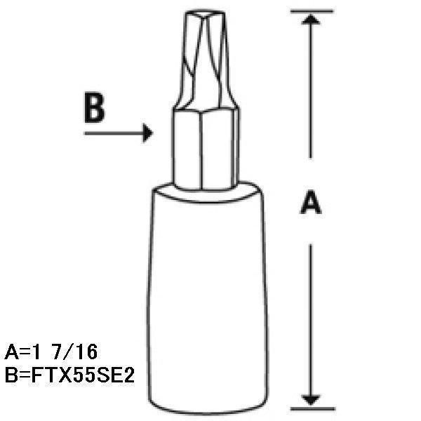 【USA在庫あり】 FTX55SE スナップオン Snap-on 3/8インチ ソケット トルクス スタビ T55 HD店 |  | 02