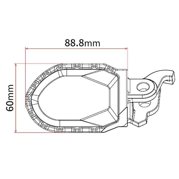 【メーカー在庫あり】 G5642 ジータ ZETA MAX フットペグ KTM オイルスリック HD店_5