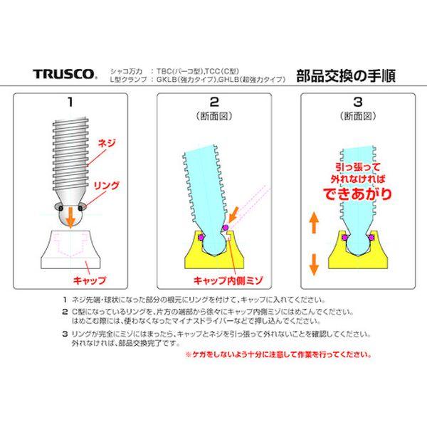 【メーカー在庫あり】 GKLB-NCR GKLBNCR  トラスコ中山(株) TRUSCO GKLB用ネジ・キャップ・リング HD店の画像