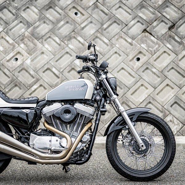 【メーカー在庫あり】 GW-6042 GLEAMING WORKS グリーミンワークス ソニックアーチフロントフェンダー スポーツスター、ダイナ 39mmナローグライド車 黒 HD店の画像