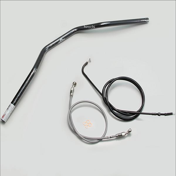H718-033B ハリケーン トラッカースペシャル ハンドルセット 07年-13年 エストレヤ(FI車) 黒 HD店 | ブランド登録なし | 01