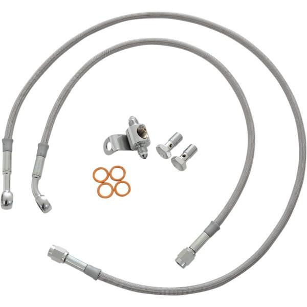 【USA在庫あり】 HD9217-A グッドリッジ GOODRIDGE リア ブレーキライン 87年-99年 FXST 標準長 HD店