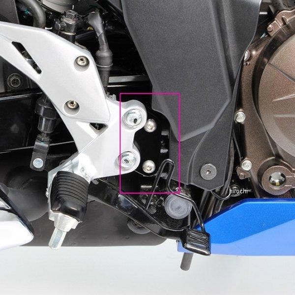 【メーカー在庫あり】 HF5309 ハリケーン ステップオフセットプレート 20年-21年 ジクサー250/SF 黒 HD店 | ブランド登録なし | 01