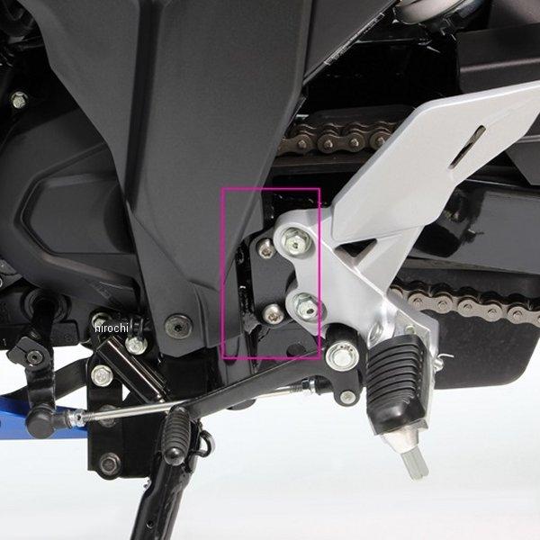 【メーカー在庫あり】 HF5309 ハリケーン ステップオフセットプレート 20年-21年 ジクサー250/SF 黒 HD店 | ブランド登録なし | 02