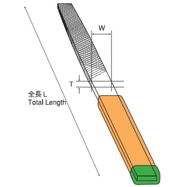 【メーカー在庫あり】 HI010-04 HI01004  ツボサン(株) ツボサン 組ヤスリ 10本組 平 油目 HD店の画像