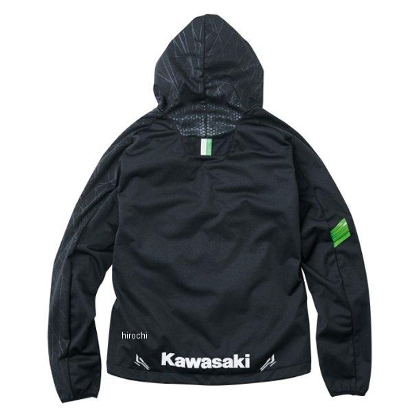 J8016-0298 カワサキ純正 秋冬モデル カワサキ×クシタニ ミッドパーカー 黒 Mサイズ HD店_1