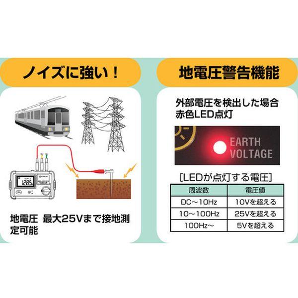 【メーカー在庫あり】 KEW4105DL 共立電気計器(株) KYORITSU 4105DL デジタル接地抵抗計 HD店の画像