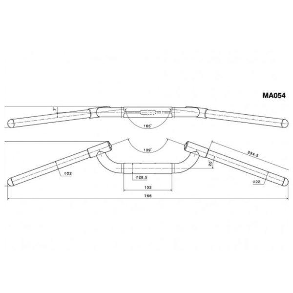 MA054B リゾマ rizoma RACE RETRO ハンドルバー 21年 トライアンフ トライデント HD店 | ブランド登録なし | 02