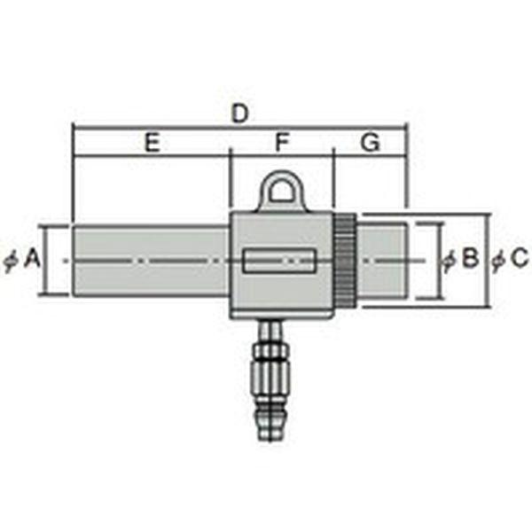 【メーカー在庫あり】 MAG-11S MAG11S  トラスコ中山(株) TRUSCO エアガン コックなし S型 最小内径11mm HD店の画像