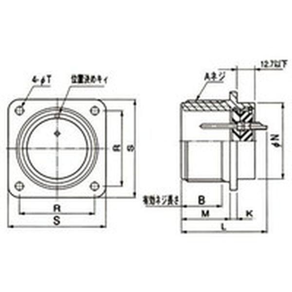 【メーカー在庫あり】 NMS3102A20-29P 日本航空電子工業(株) 航空電子 JAE 丸型MSコネクタ パネル取付レセプタクル HD｜hirochi2｜02