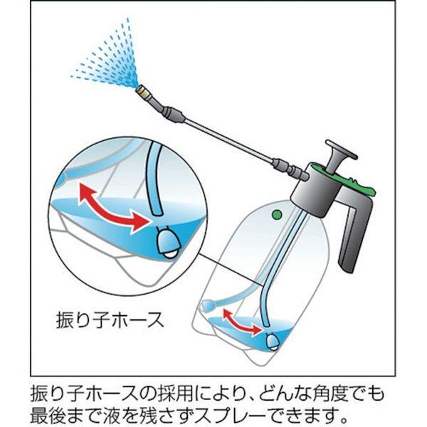 【メーカー在庫あり】 NO2260 マルハチ産業(株) ダリヤ 蓄圧式噴霧器マイスター2L（ロングロータリーノズル） HD店｜hirochi2｜02