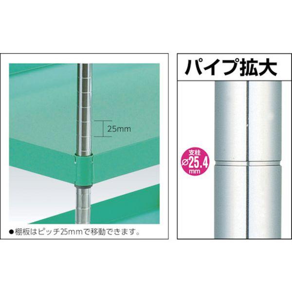 【メーカー在庫あり】 PEW-662V-YG PEW662VYG ツールワゴン フェニックスワゴン 省音 600X400XH600 1段引出付 ヤンググリーン HD店の画像