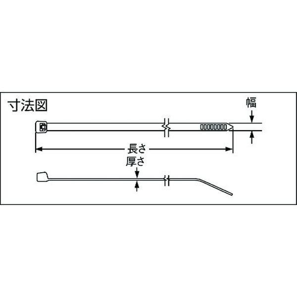 【メーカー在庫あり】 PLT1M-M53 PLT1MM53  パンドウイットコーポレーション パンドウイット ナイロン結束バンド 蛍光オレンジ (1000本入) HD店_1