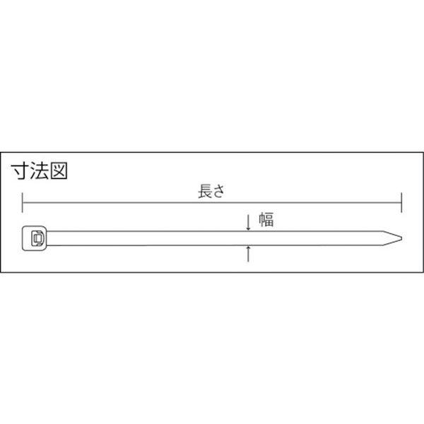 【メーカー在庫あり】 PLT7LH-L PLT7LHL  ナイロン結束バンド ナチュラル 幅7.6×長さ627 (50本入) HD店の画像