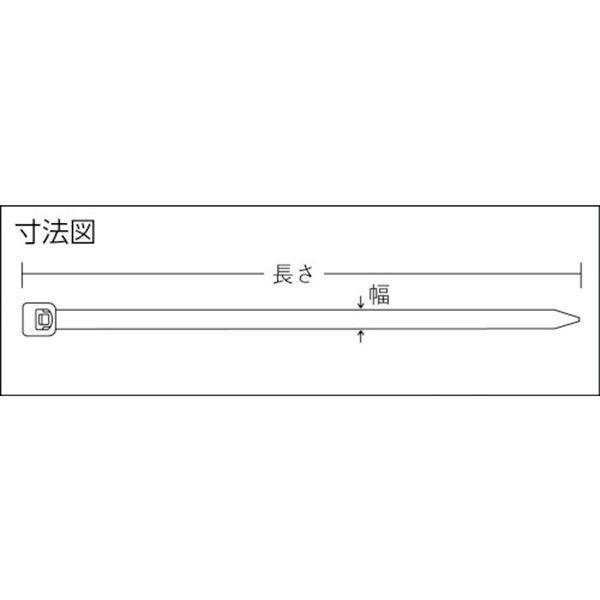 【メーカー在庫あり】 PLT9LH-C0 PLT9LHC0  ナイロン結束バンド 耐候性黒(100本入)幅7.6厚さ1.9mm HD店の画像