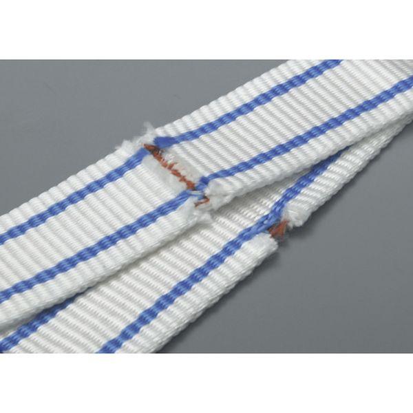 【メーカー在庫あり】 PP2E50X3-5 PP2E50X3.5 (株)テザック TESAC 耐化学薬品用スリング(JIS2等級・両端アイ形)50mm幅×3.5m HD店の画像