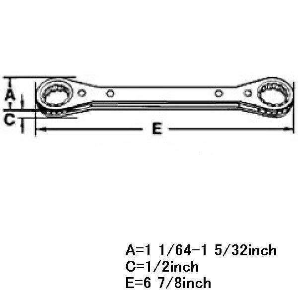 R1618C スナップオン Snap-on 0°オフセット スタンダード レンチ 12角 