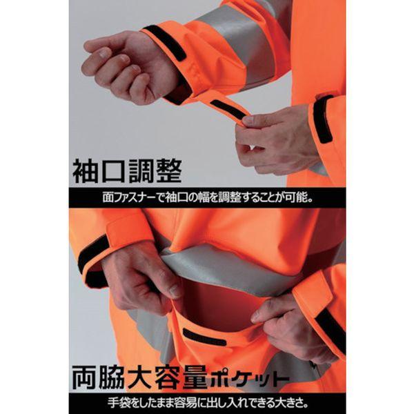 【メーカー在庫あり】 RAINVERDE-N-UE-OR-M RAINVERDENUEORM ミドリ安全(株) ミドリ安全 雨衣 レインベルデN 高視認仕様 上衣 蛍光オレンジ M HD店_7