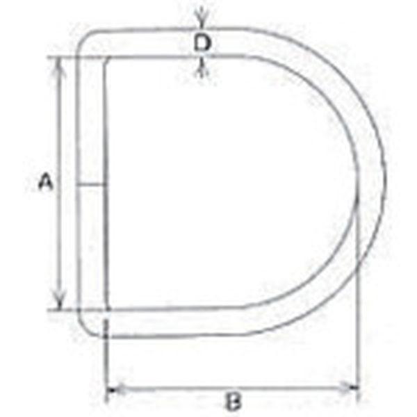 【メーカー在庫あり】 RD-6-55 RD655  (株)水本機械製作所 水本 ステンレス Dリンク 線径6mm内幅55mm HD店 | TRUSCO中山 | 01