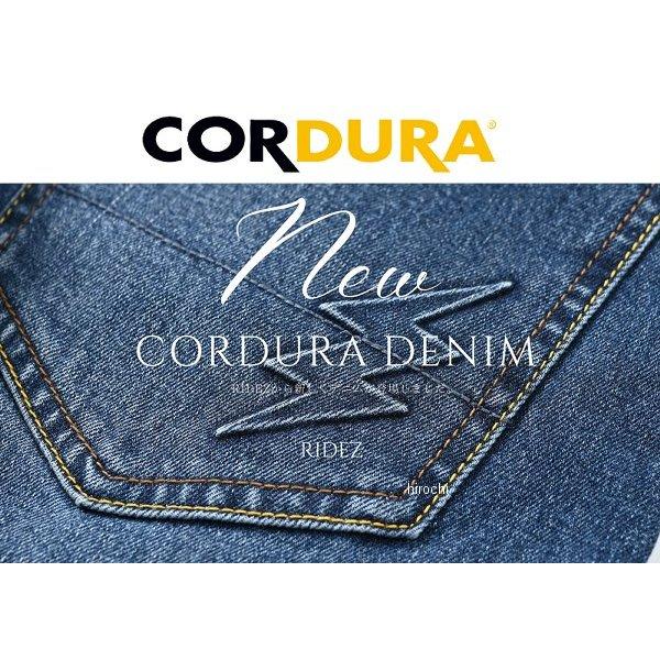 RDB2008-BK-M RIDEZ ライズ デニム 9.3OZ LIGHT CORDURA DENIM NARROW CROTCH ブラック M HD店_4