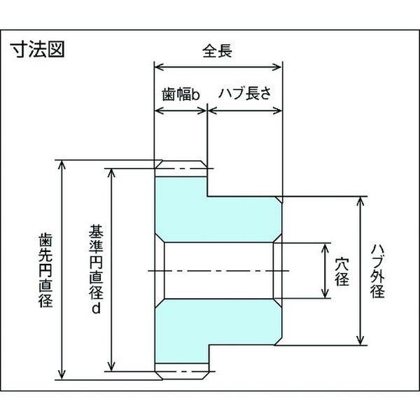 【メーカー在庫あり】 S3BP32B-3016 S3BP32B3016  協育歯車工業(株) KG フードコンタクト 青POM ギヤシリーズ 平歯車｜hirochi2｜03