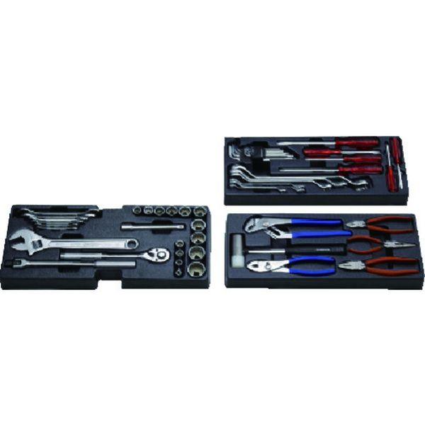 【メーカー在庫あり】 S7000DS (株)スーパーツール スーパー プロ用デラックス工具セット(2段引き出し) HD店の画像