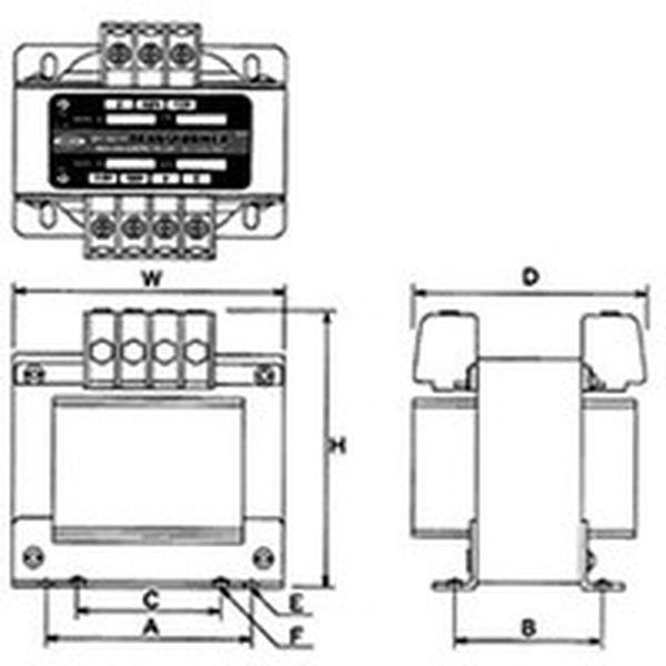 【メーカー在庫あり】 SC21-750E SC21750E  スワロー電機(株) スワロー 電源トランス(降圧専用タイプ) 750VA HD店の画像