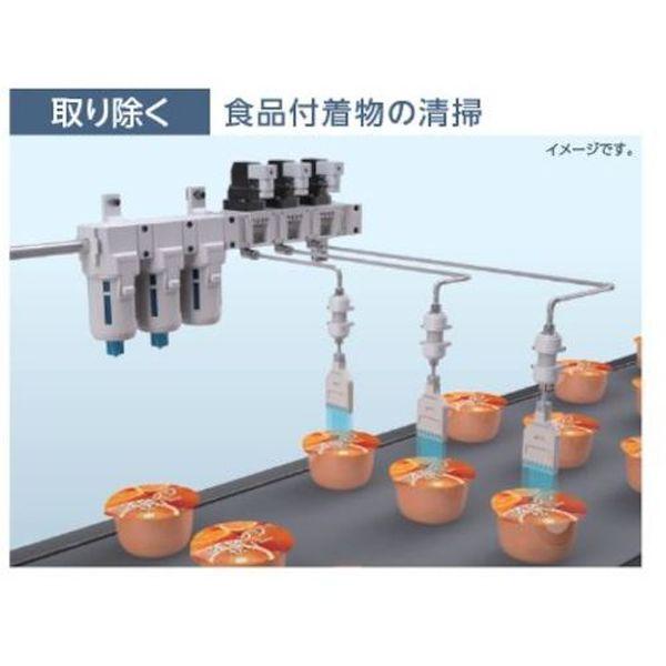 【メーカー在庫あり】 SFS10-H8H8-FP2 SFS10H8H8FP2 CKD(株) CKD エアフィルター 除菌フィルタ・インラインタイプ Φ8チューブ継手付き HD店の画像