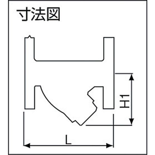 【メーカー在庫あり】 SY-40-80M-40A SY4080M40A (株)ヨシタケ ヨシタケ Y形ストレーナ(球状黒鉛鋳鉄) 80メッシュ 呼び径：40A、11/2B HD店_1